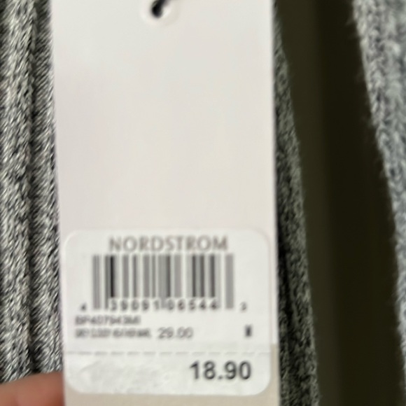 BP. Ribbed Gray Long Sleeve - Picture 3 of 4